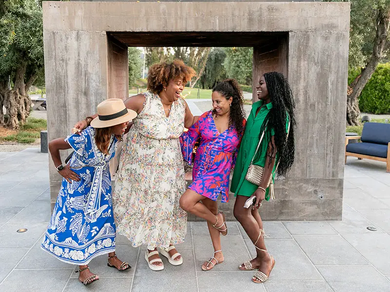 Evening farmhouse connect at Women's Summit