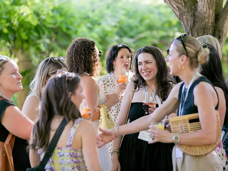 Making new friends at Women's Summit